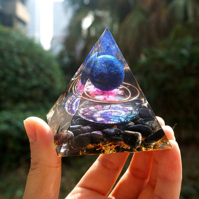 Lapis Lazuli Amethyst Pyramid
