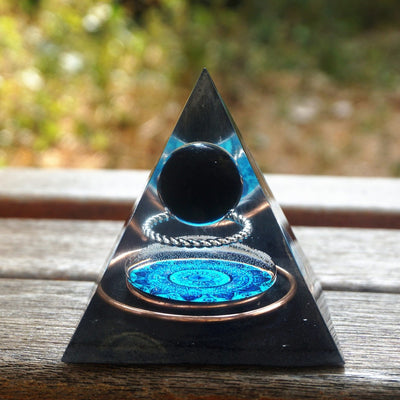 Orgonite Obsidian Energy Pyramid